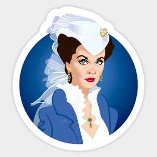 Blue Scarlett Sticker